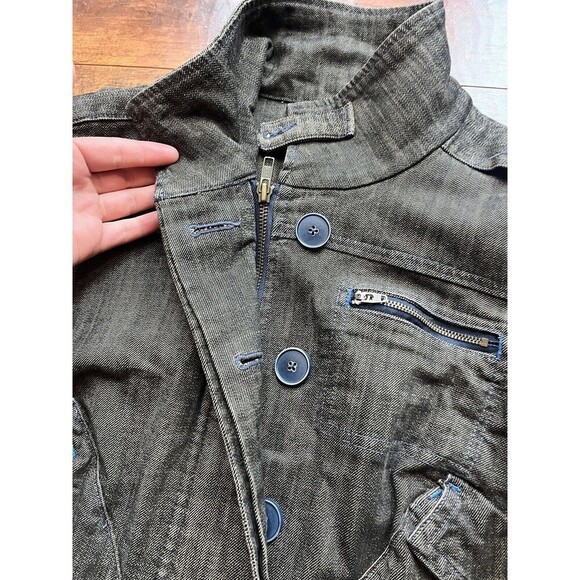 Free People Dark Gray Jean Jacket - Picture 2 of 10